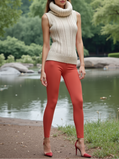 EMI - Ankle Length Livaeco™ Viscose Leggings - Poinsettia
