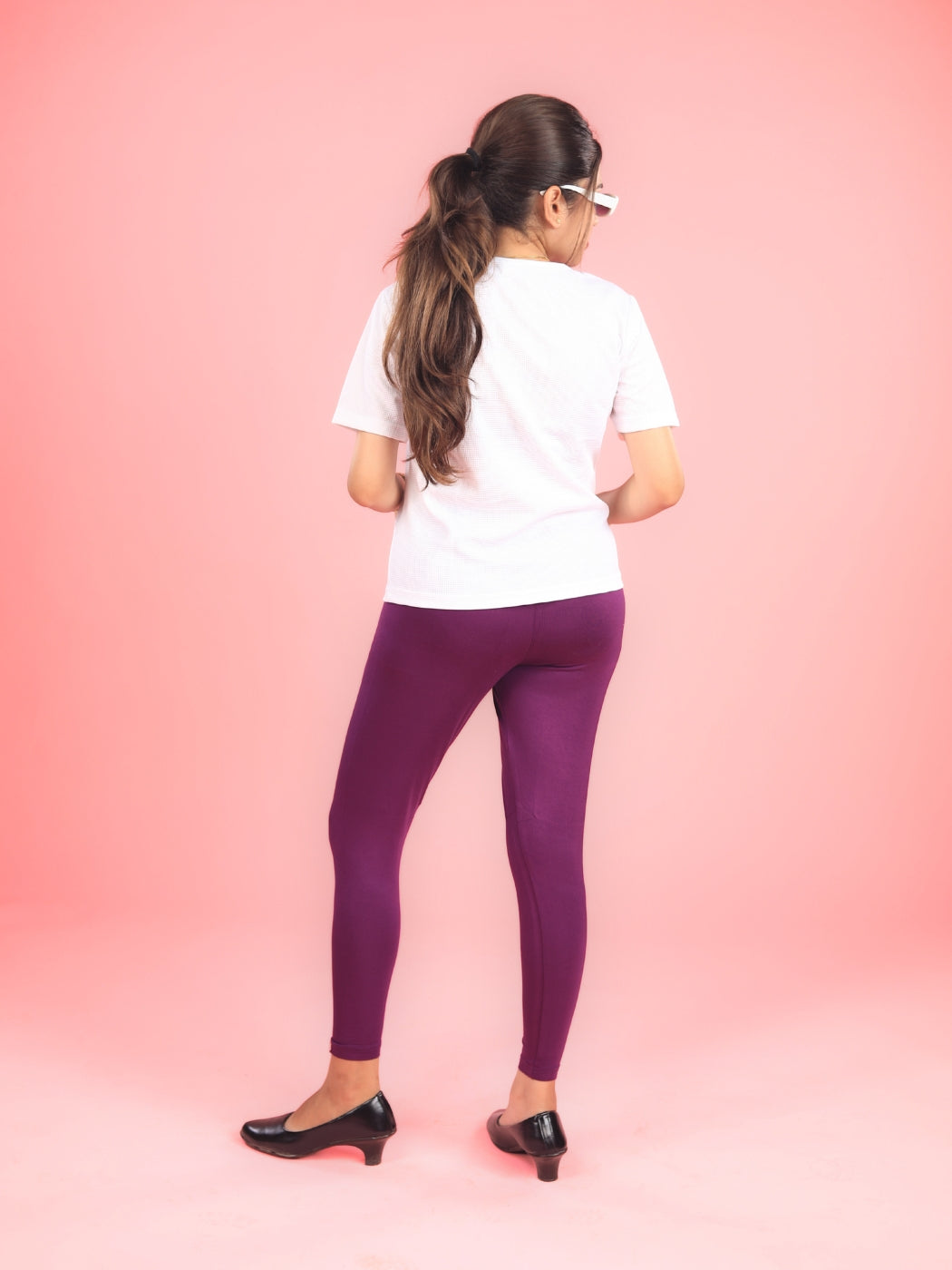 EMI - Ankle Length Livaeco™ Viscose Leggings - Plum
