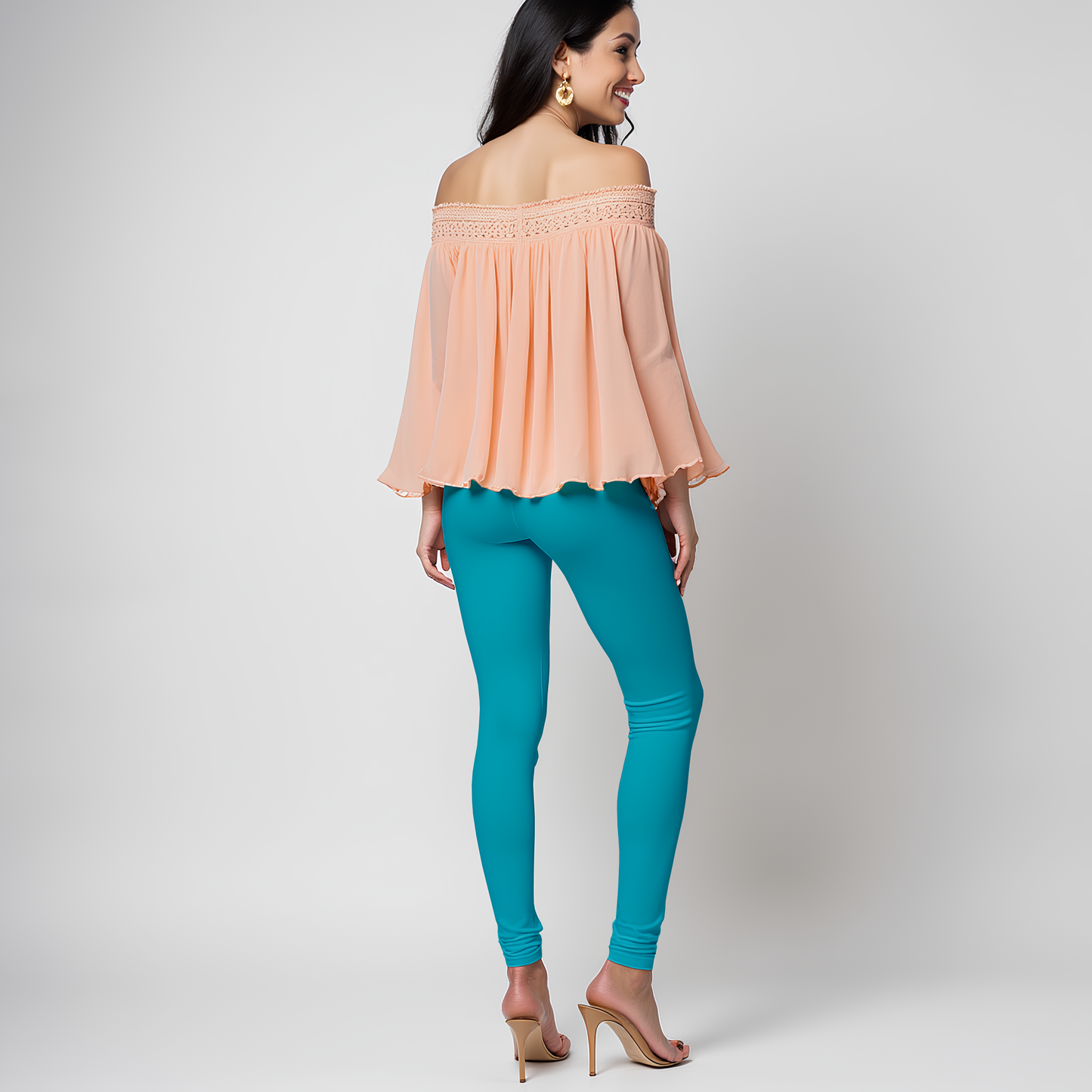 EMI - Churidar Livaeco Viscose Leggings - Caribbean Sea