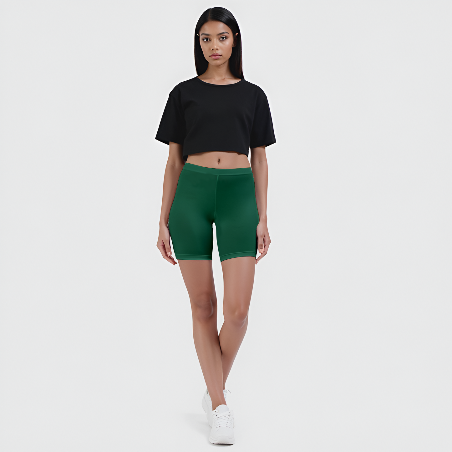 EMI - High-Rise Livaeco™ Viscose Comfort Shorts – Bottle Green