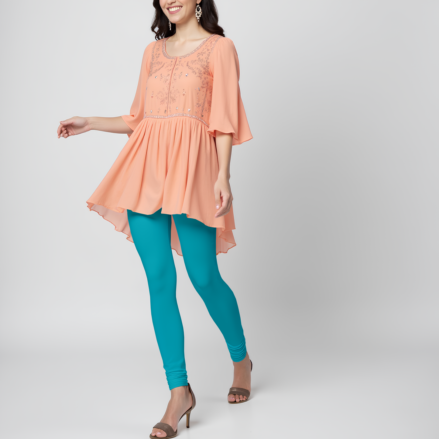 EMI - Churidar Livaeco Viscose Leggings - Caribbean Sea