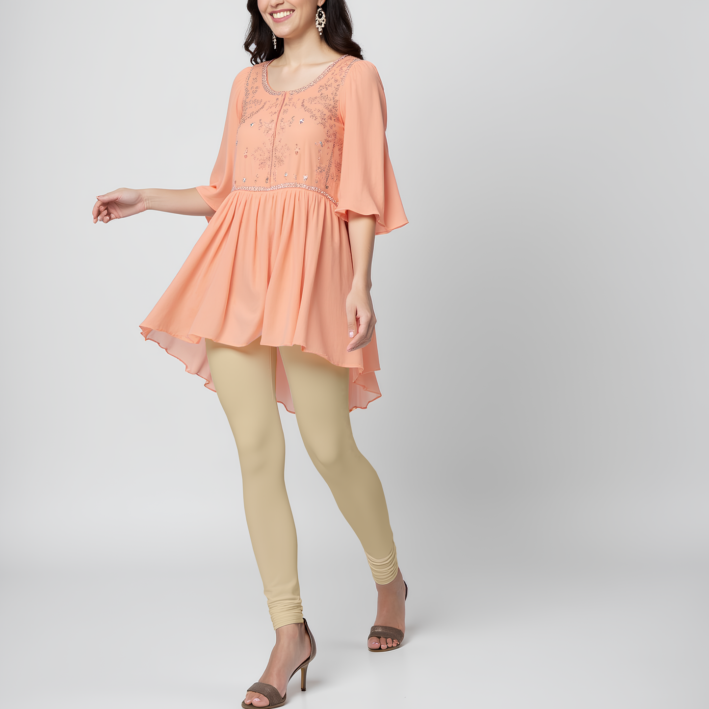 EMI - Churidar Livaeco™ Viscose Leggings - Beige