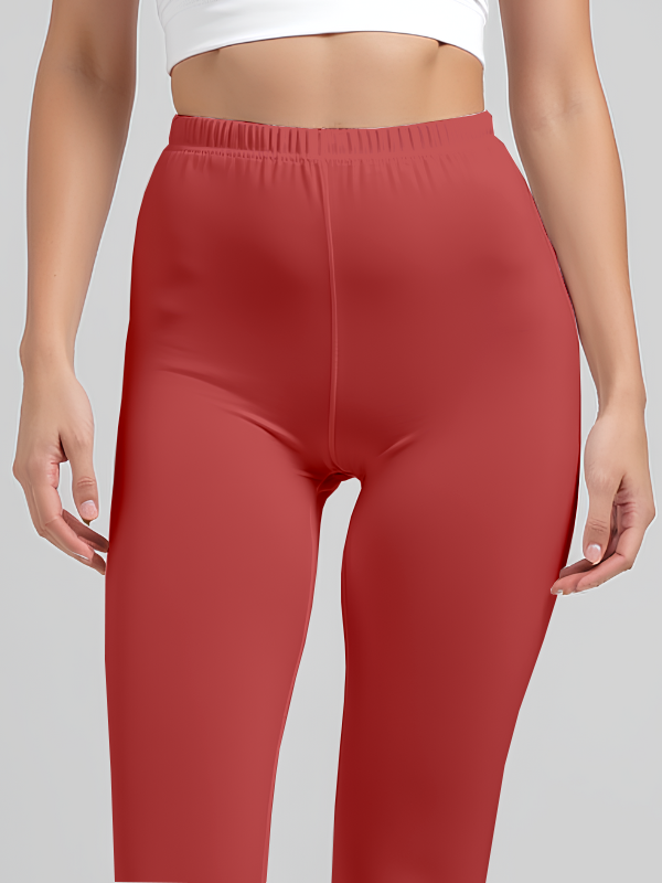 EMI - Ankle Length Livaeco™ Viscose Leggings - Poinsettia