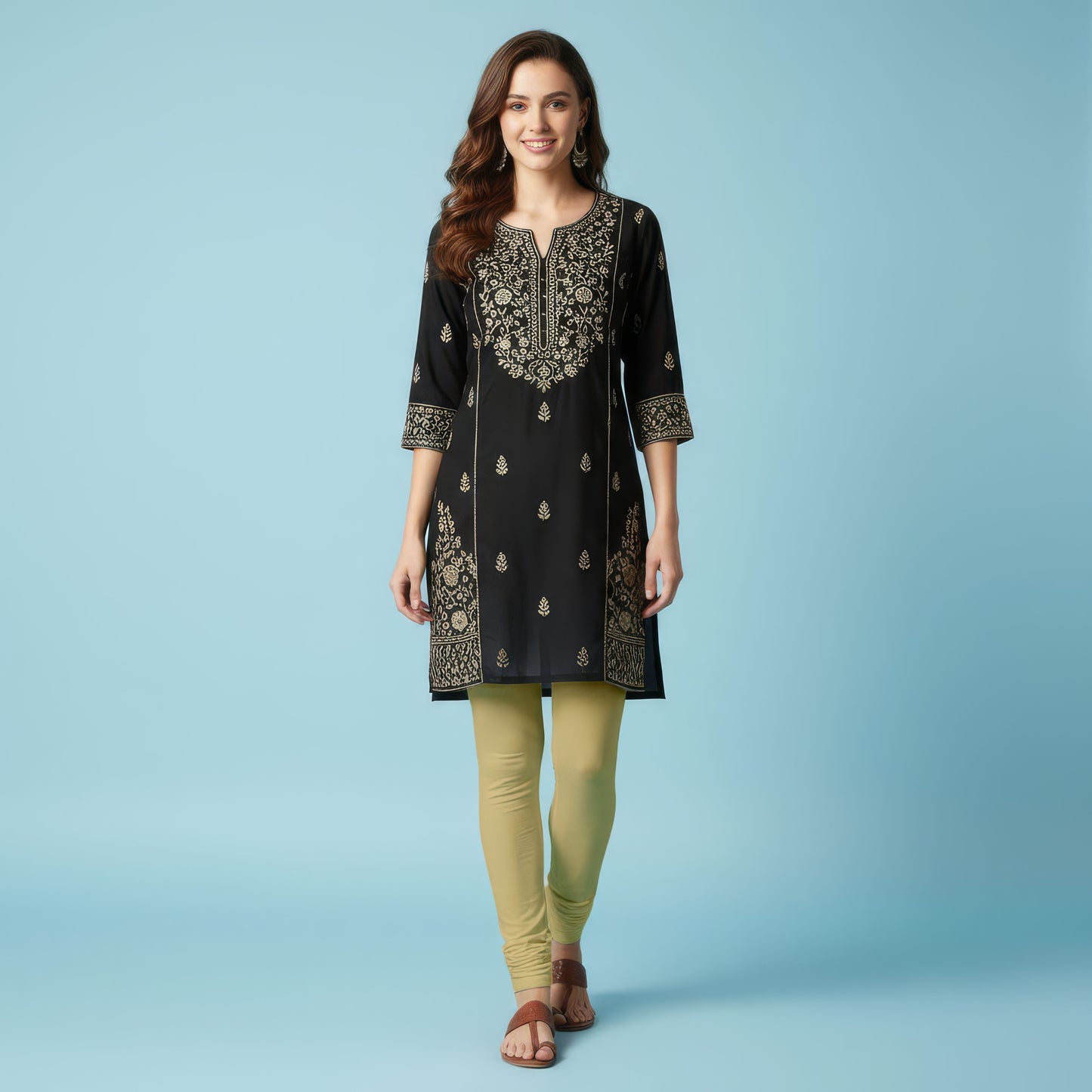 QT - Churidar Leggings - Biscut