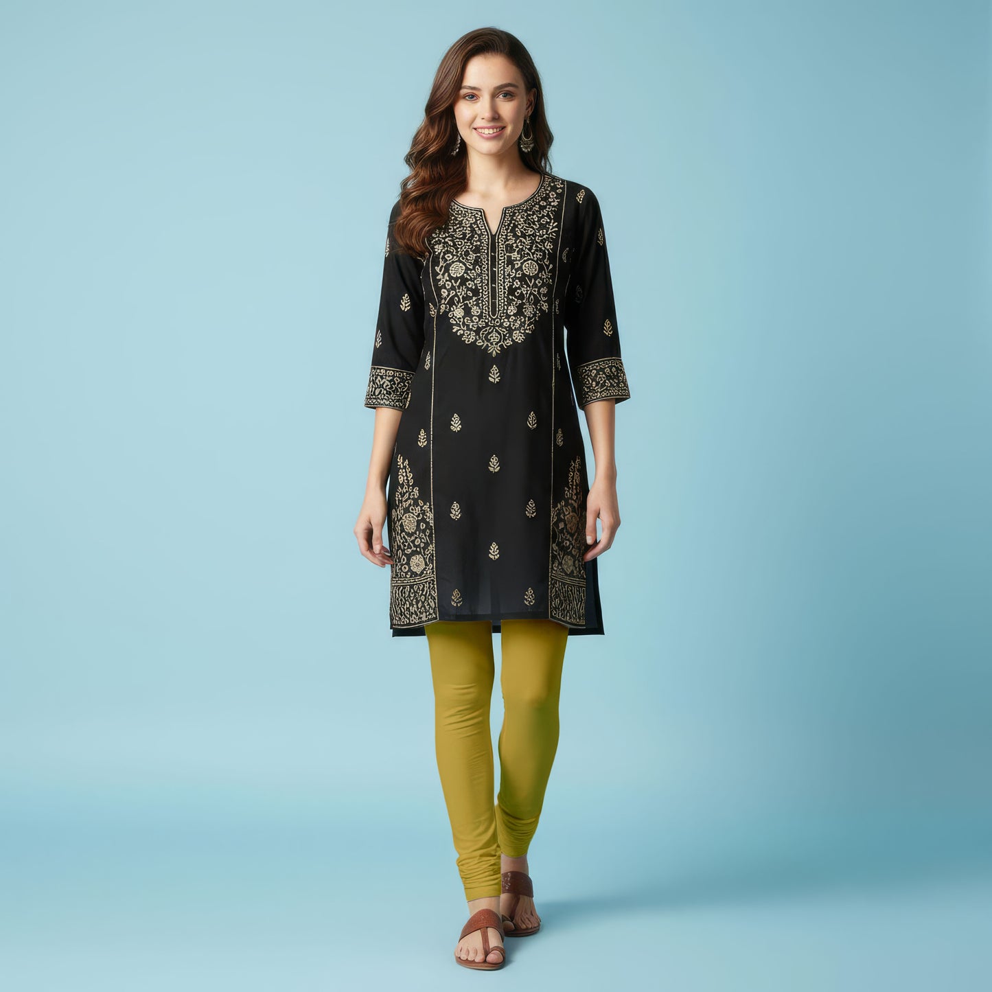QT - Churidar Leggings -Mustard