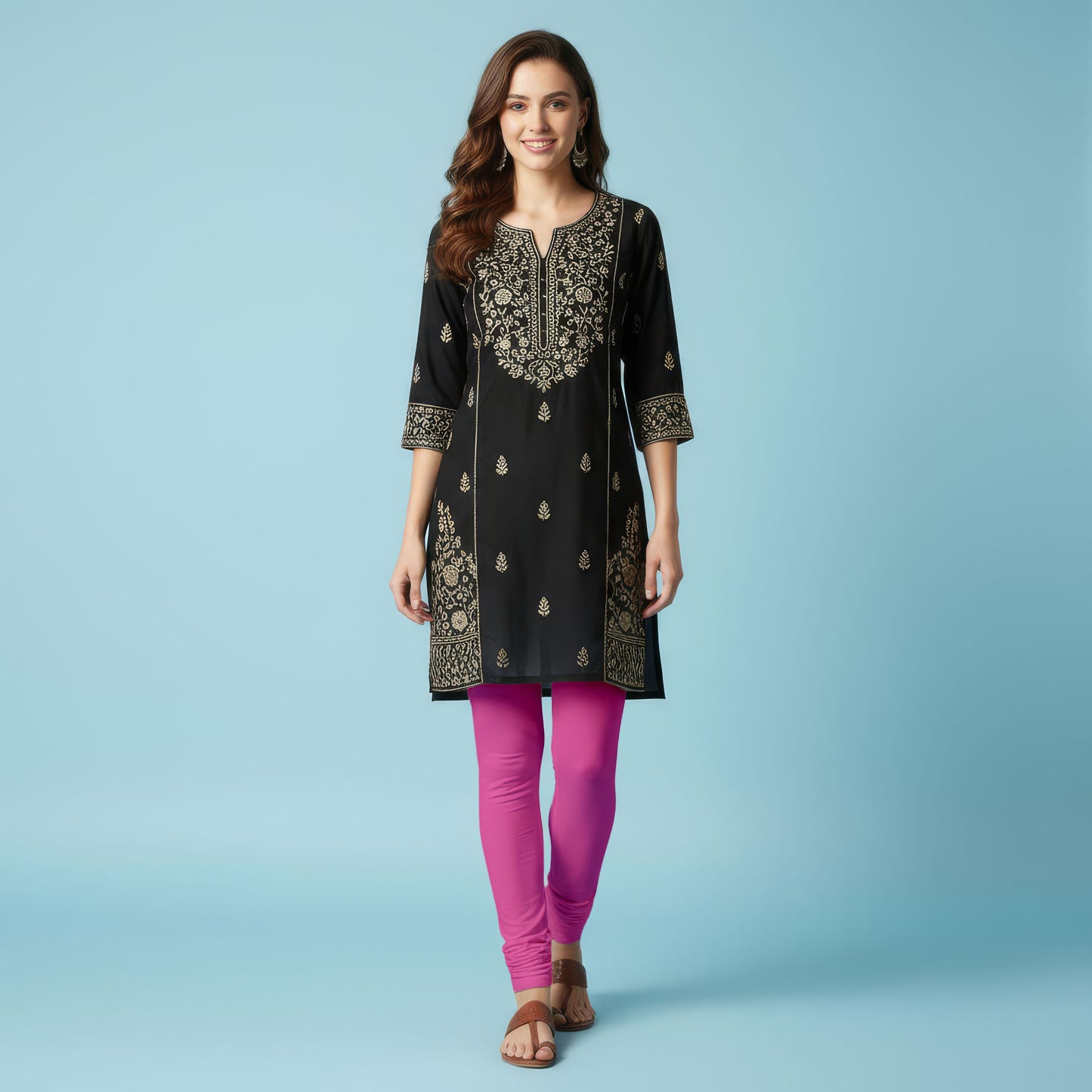 QT - Churidar Leggings - Pink