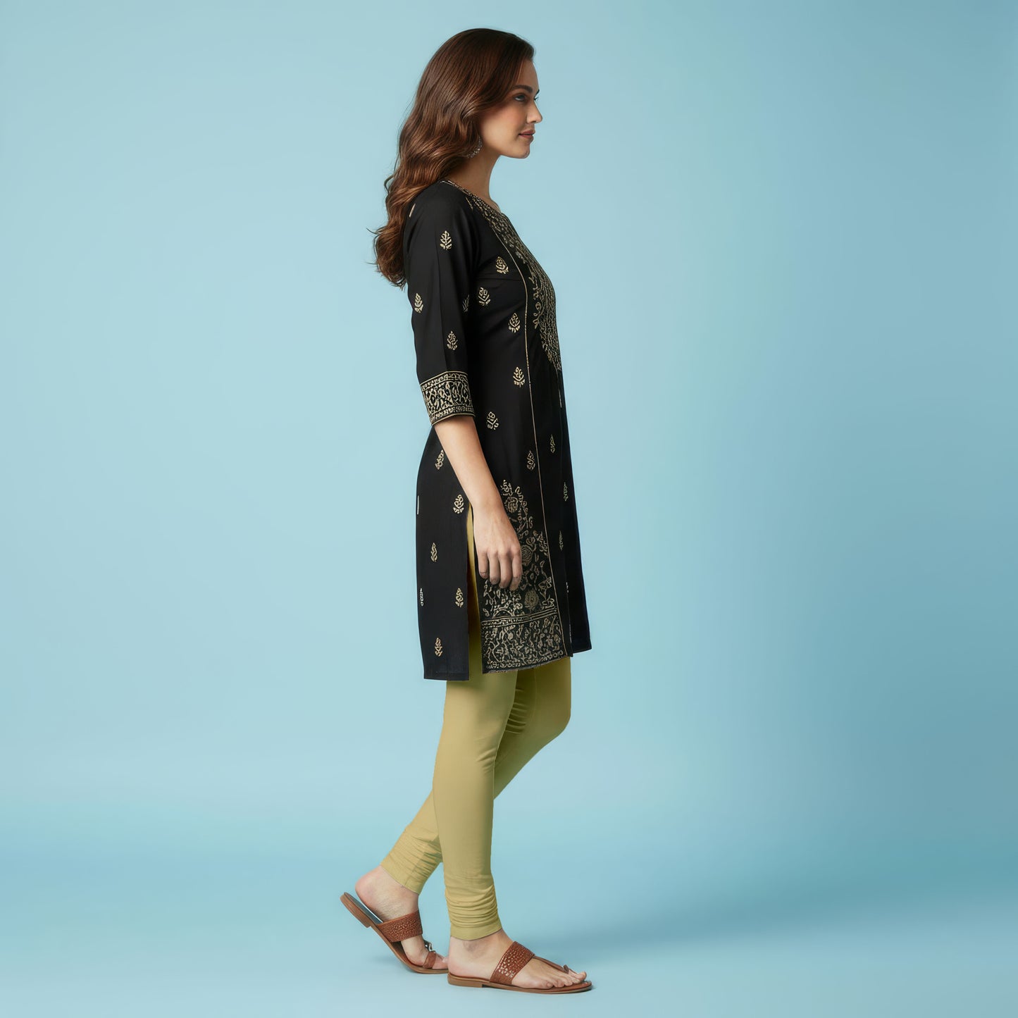 QT - Churidar Leggings - Biscut