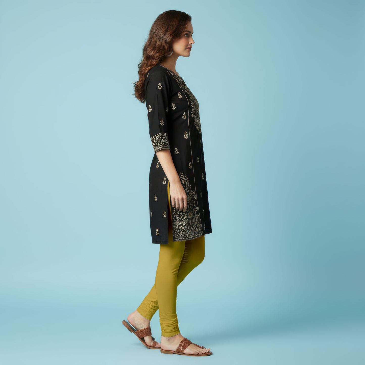 QT - Churidar Leggings -Mustard