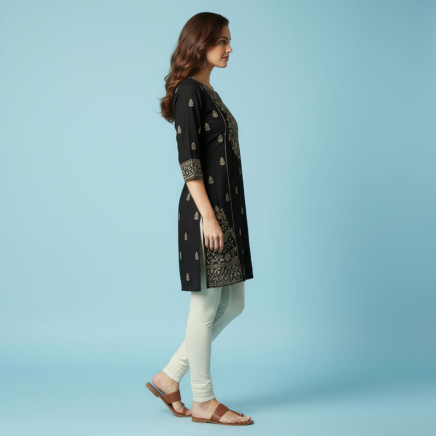 QT - Churidar Leggings - Half White
