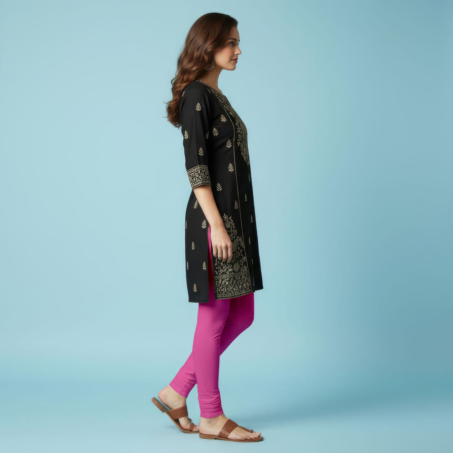 QT - Churidar Leggings - Pink