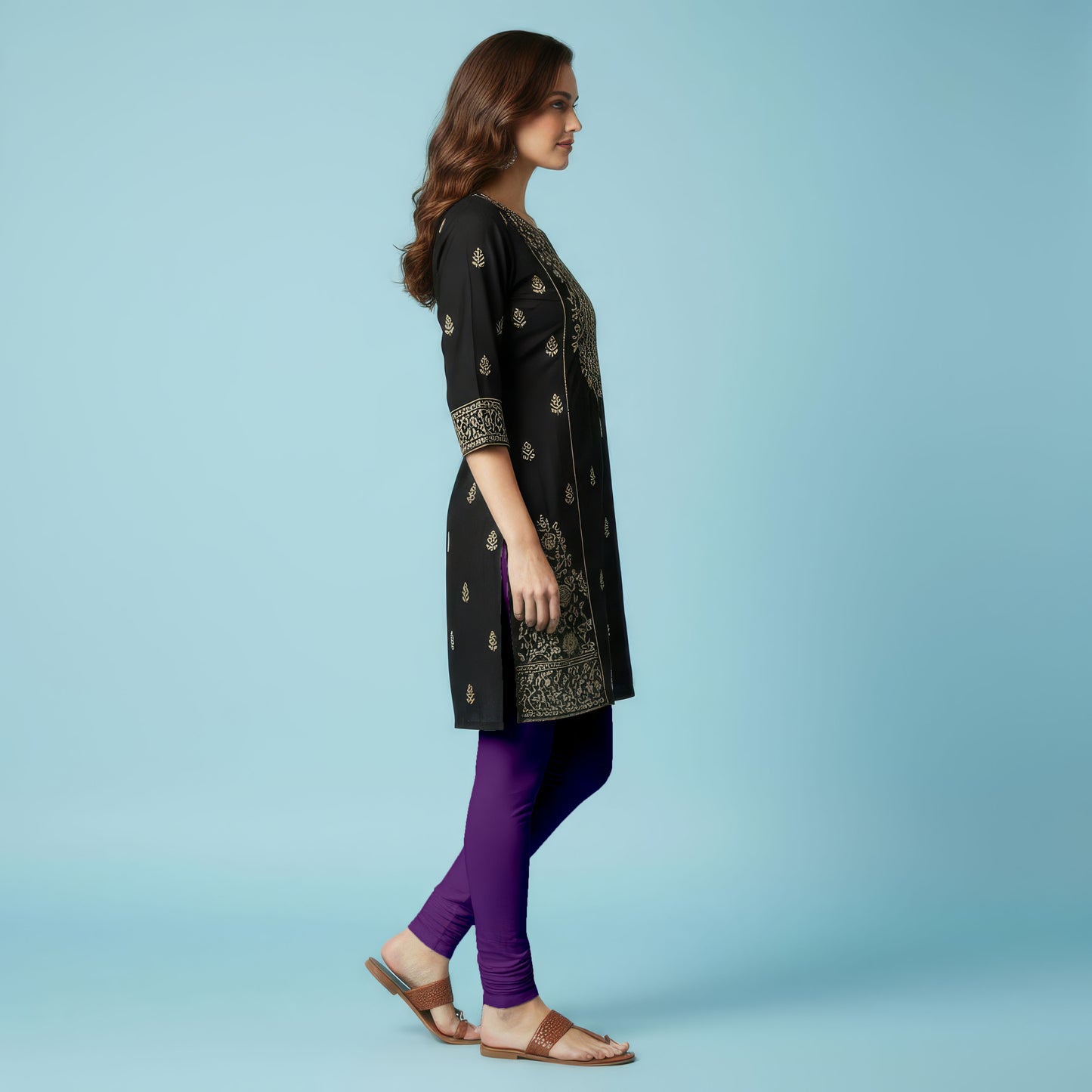 QT - Churidar Leggings - Purple