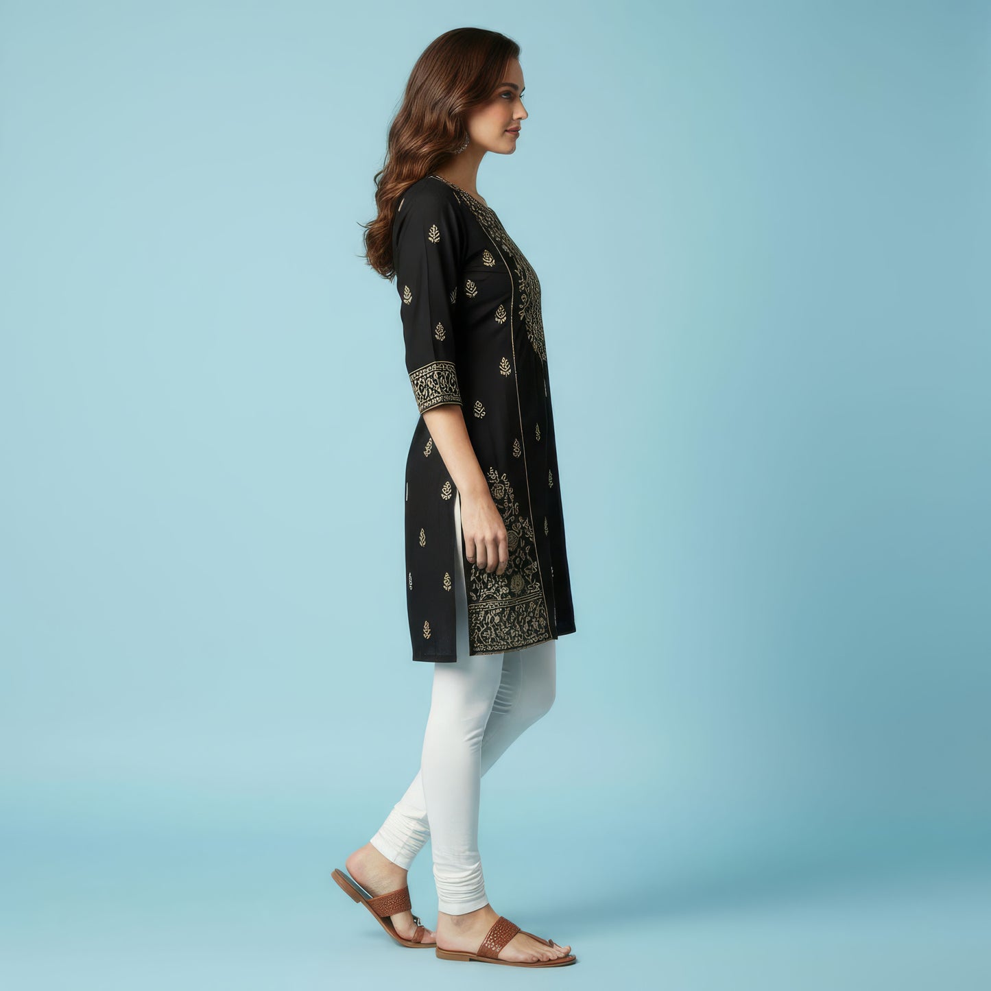 QT - Churidar Leggings - White