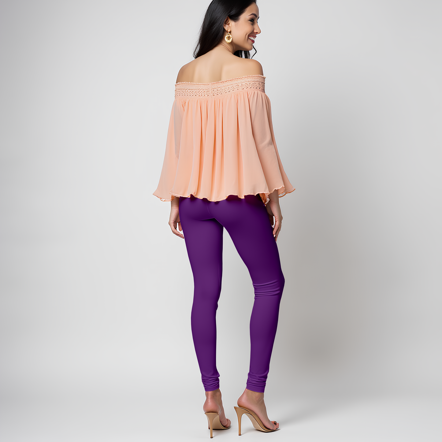 EMI - Churidar Livaeco™ Viscose Leggings - Plum