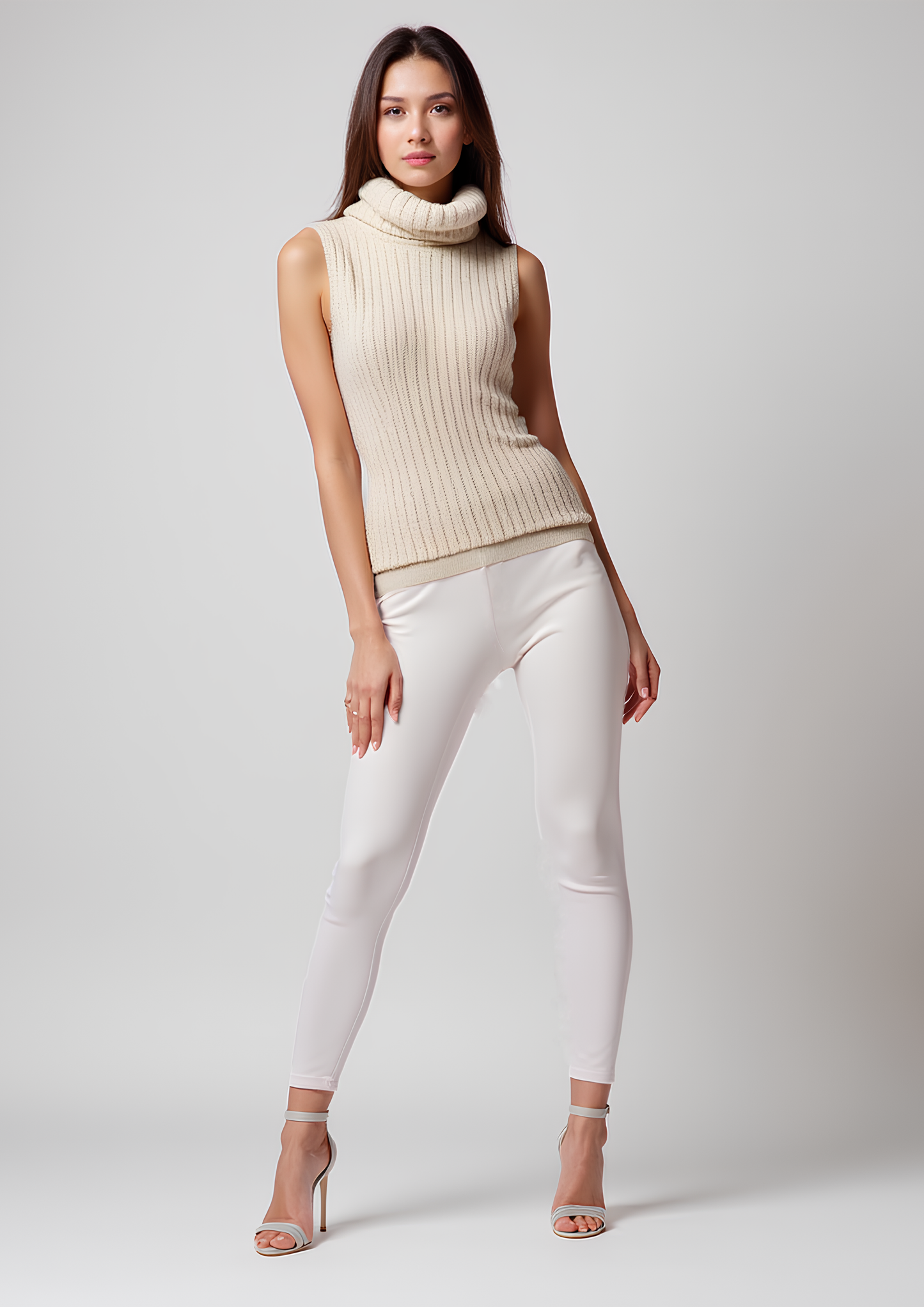EMI - Ankle Length Livaeco™ Viscose Leggings - White