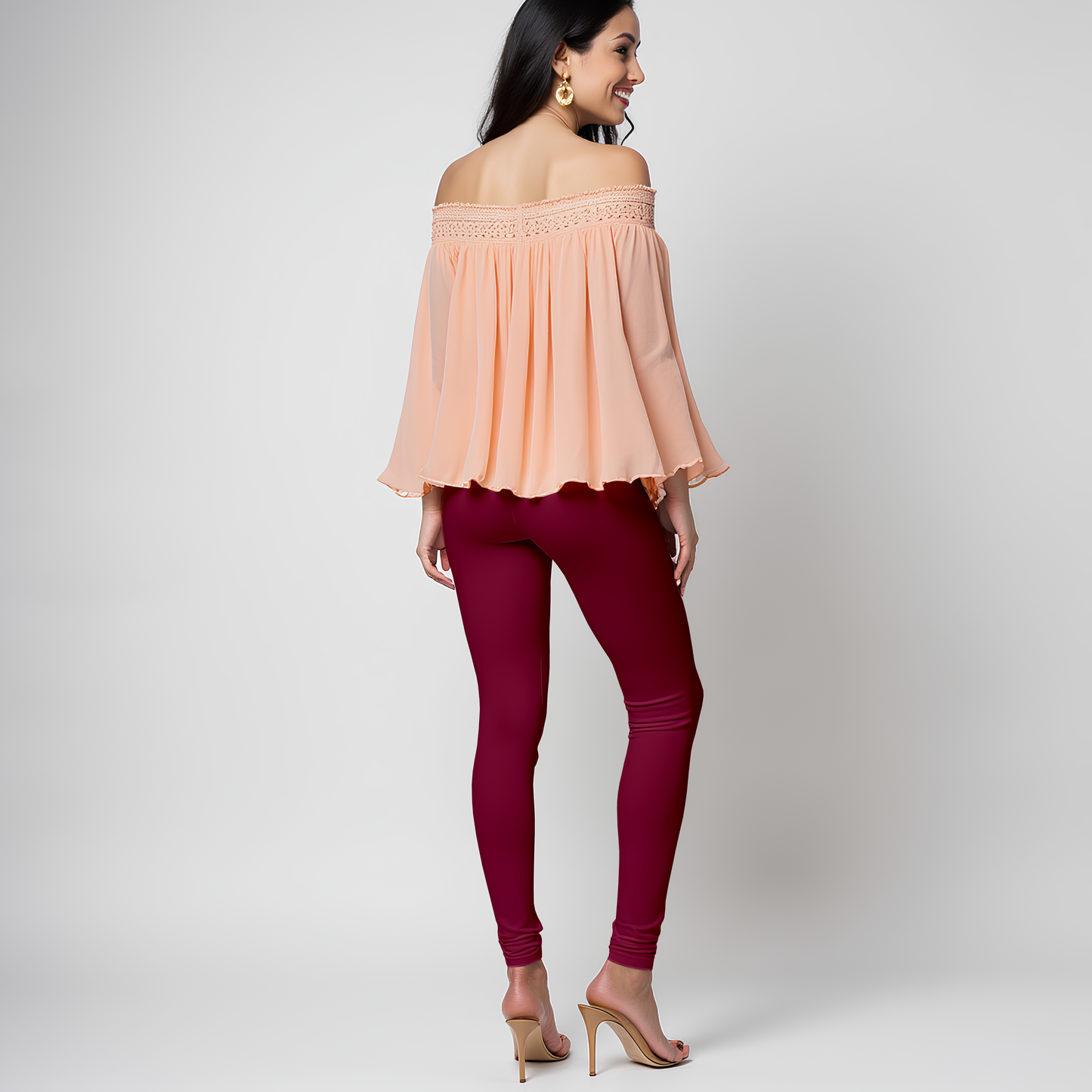 EMI - Churidar Livaeco™ Viscose Leggings - French Wine