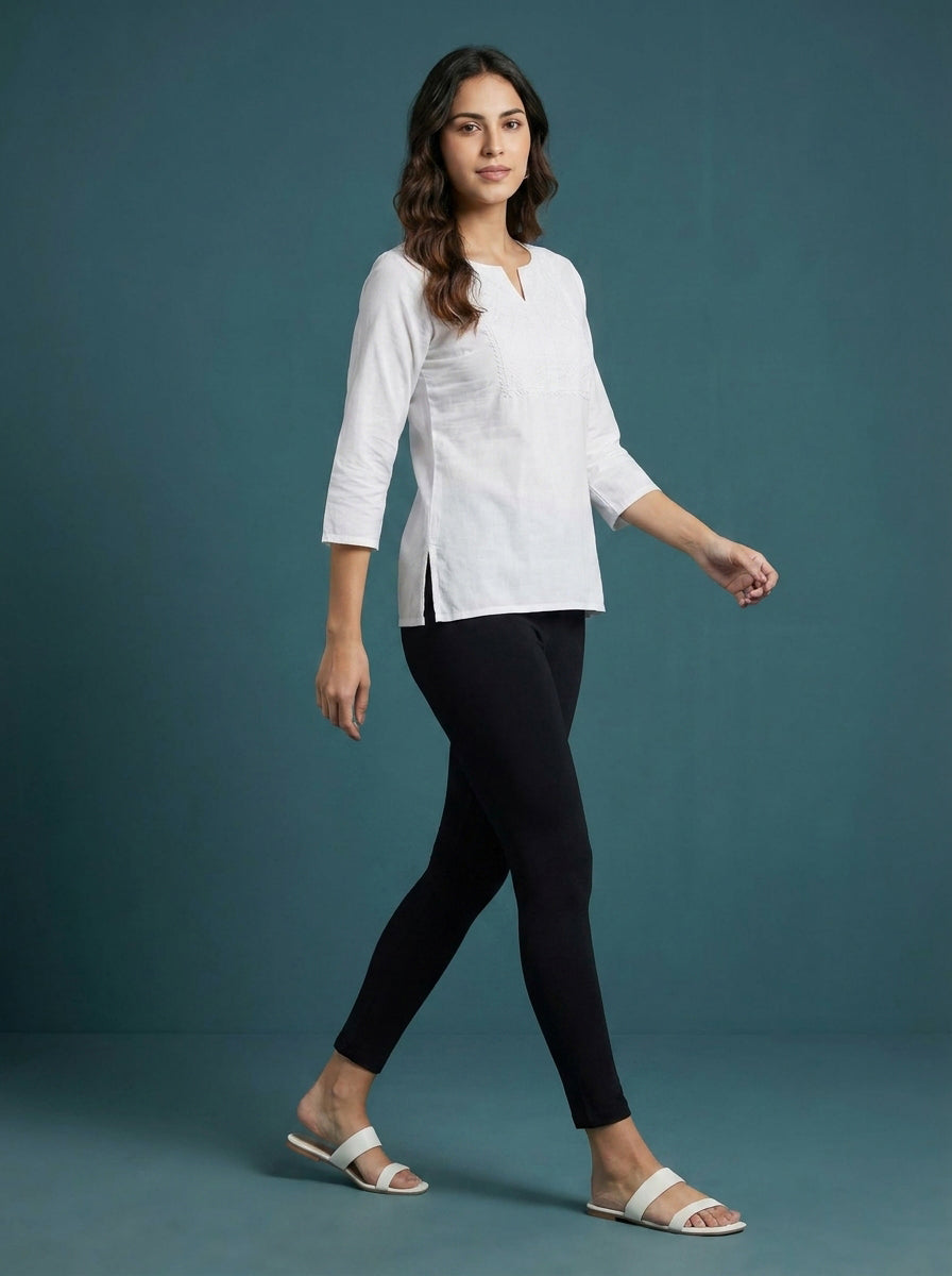 EMI - Ankle Length Livaeco™ Viscose Leggings - Black