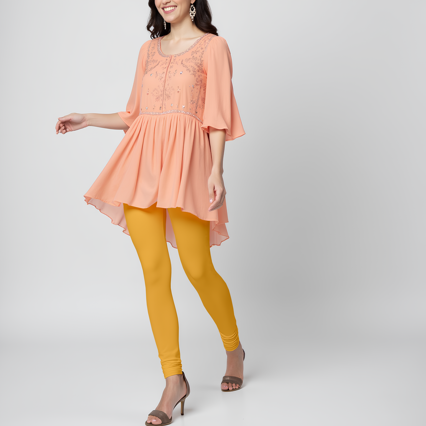 EMI - Churidar Livaeco™ Viscose Leggings - Bright Marri Gold