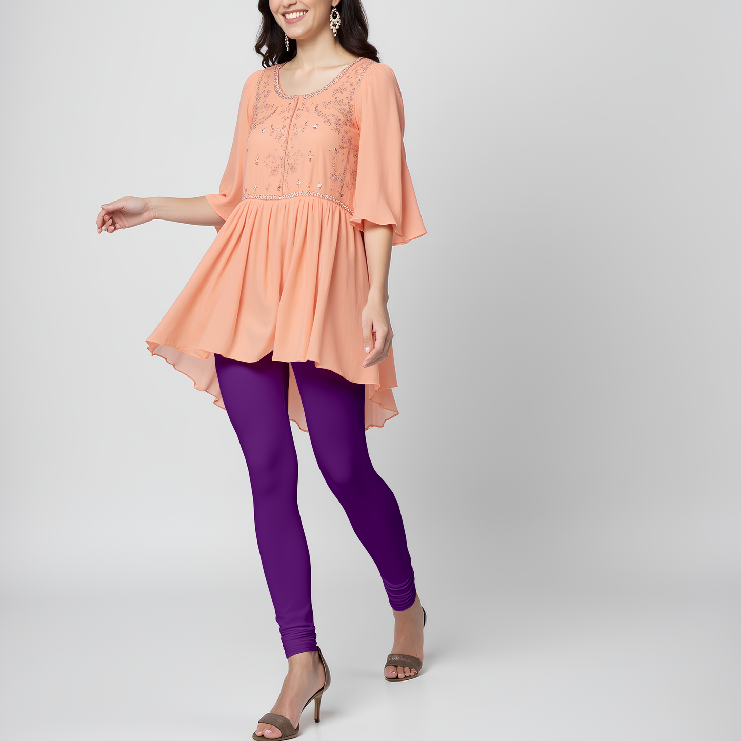 EMI - Churidar Livaeco™ Viscose Leggings - Plum