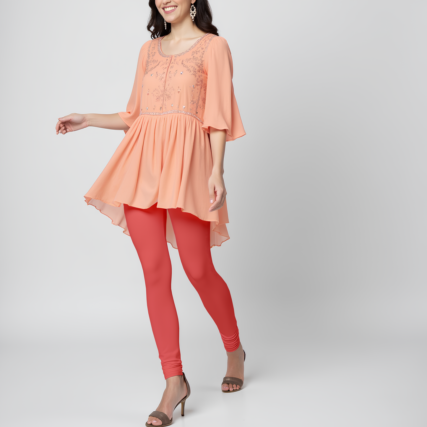EMI - Churidar Livaeco Viscose Leggings - Poinsettia