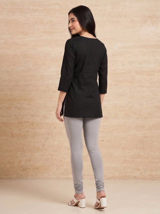 QT -  Churidar Leggings -Light Gray