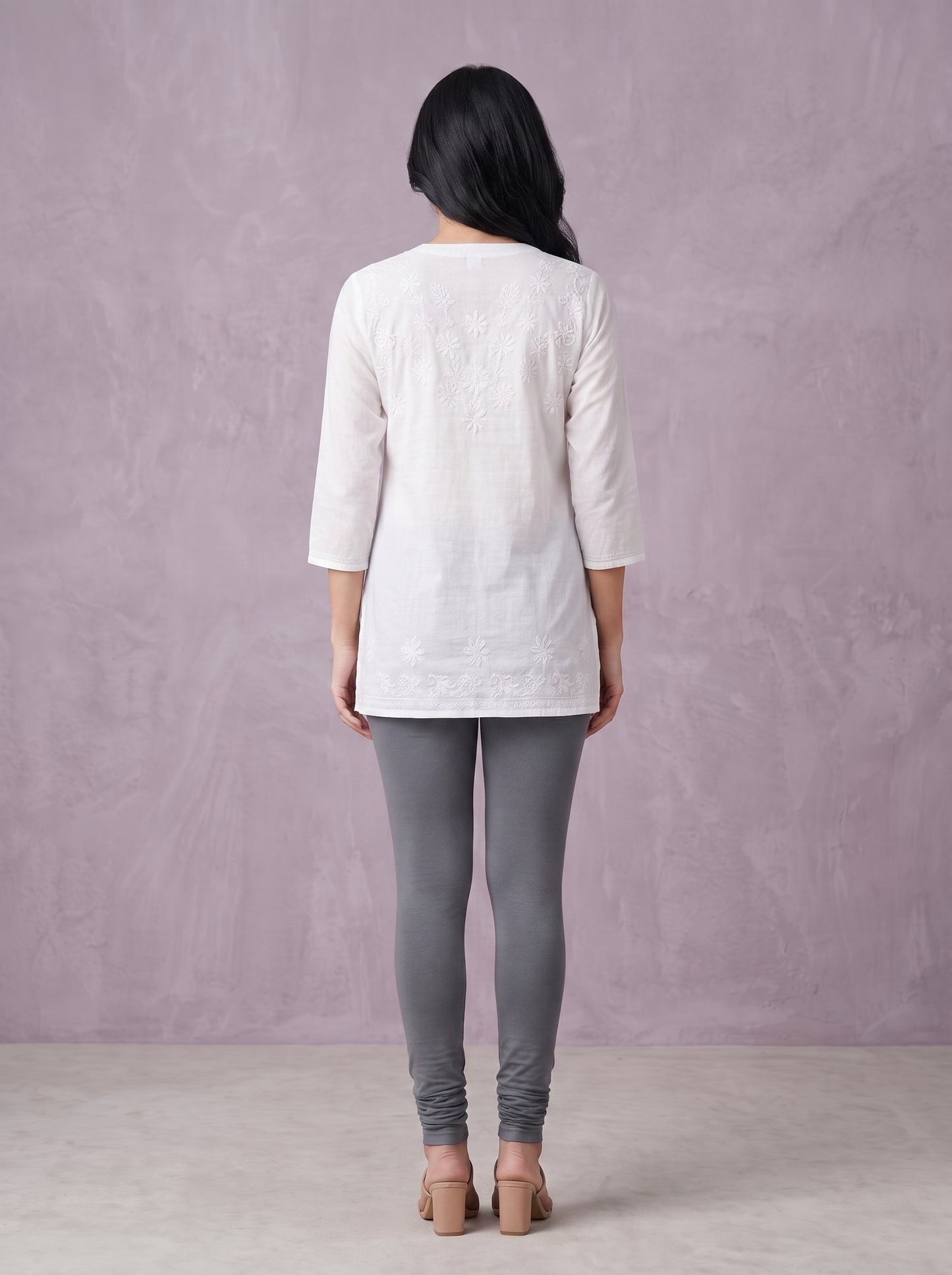 QT -  Churidar Leggings -Cement