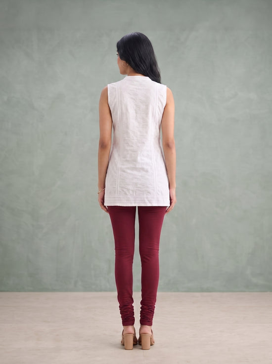 QT -  Churidar Leggings - Cherry Red