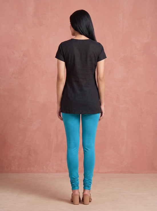 QT -  Churidar Leggings - Teal blue