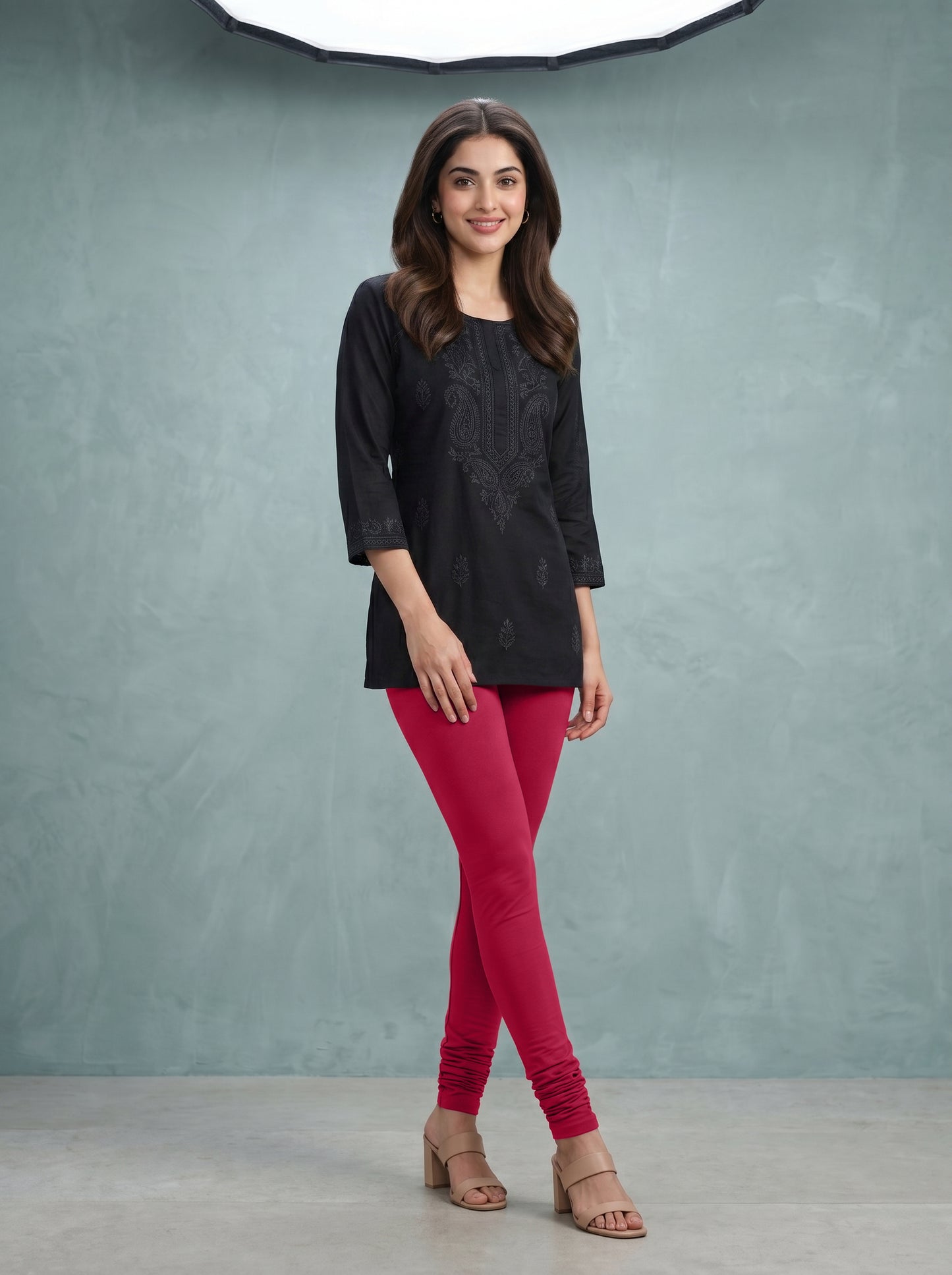 QT -  Churidar Leggings - Red