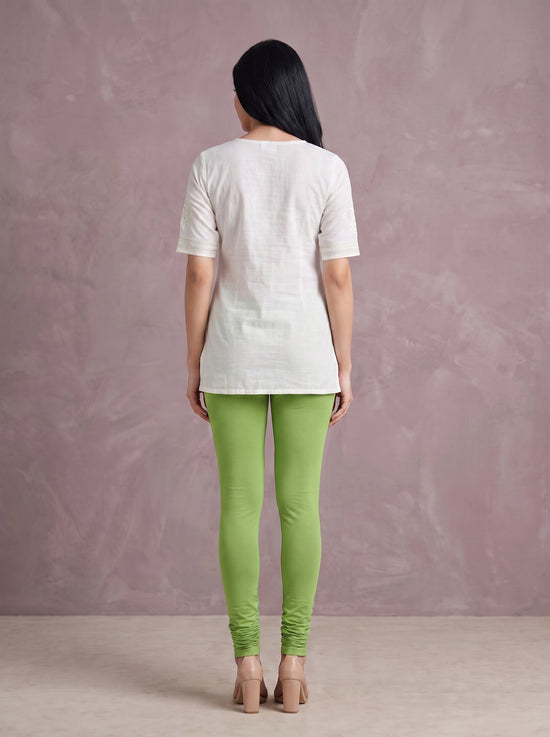 QT -  Churidar Leggings - Olive Green