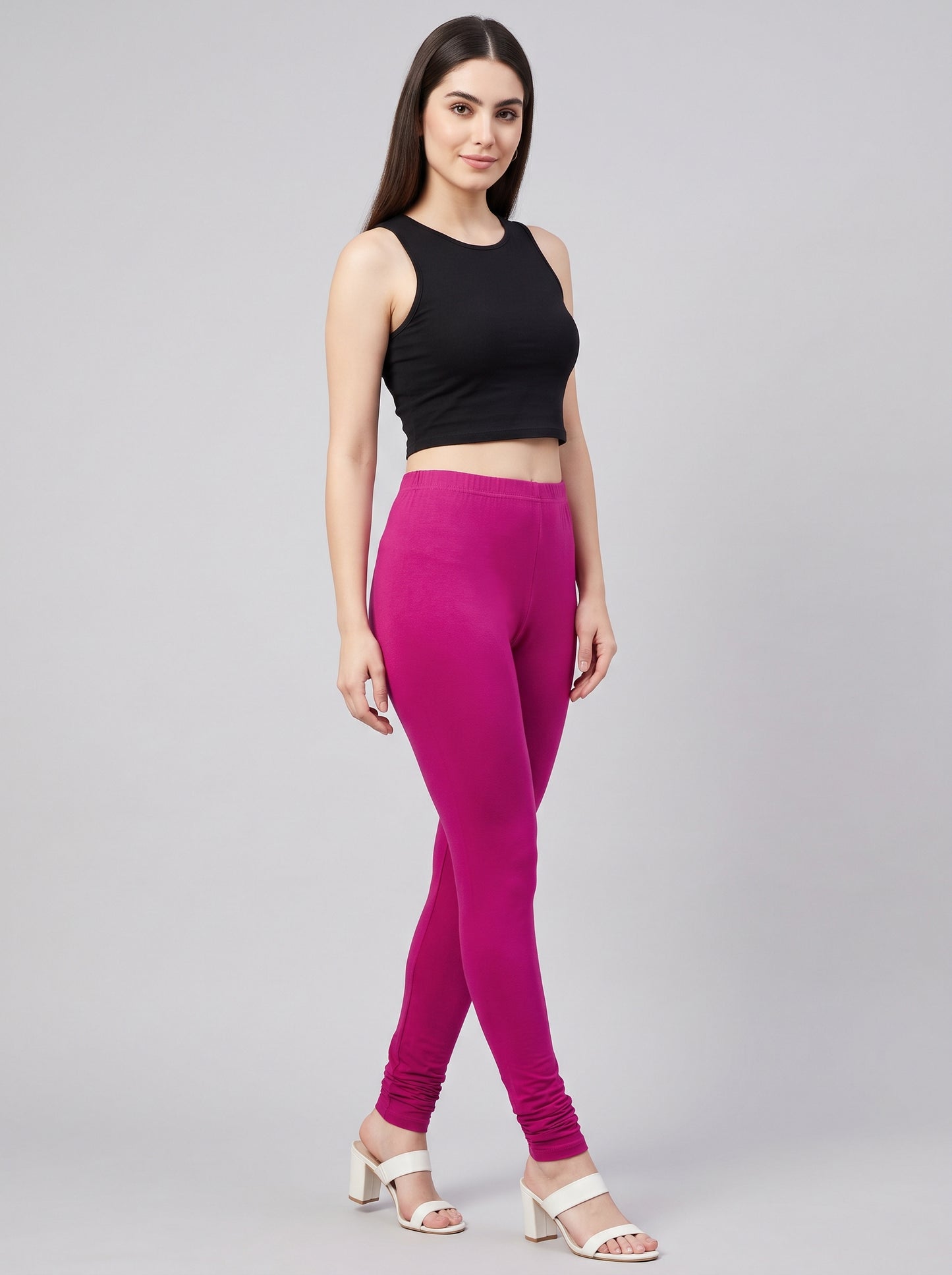 QT -  Churidar Leggings -Magentha
