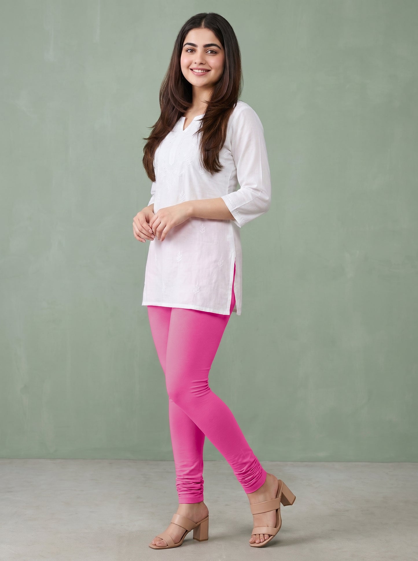 QT -  Churidar Leggings - Pink