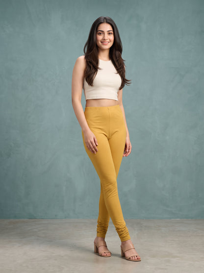QT -  Churidar Leggings -Mustard