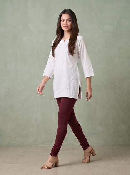 QT -  Churidar Leggings - Dark Maroon