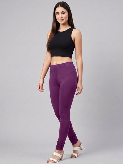 QT -  Churidar Leggings - Plum