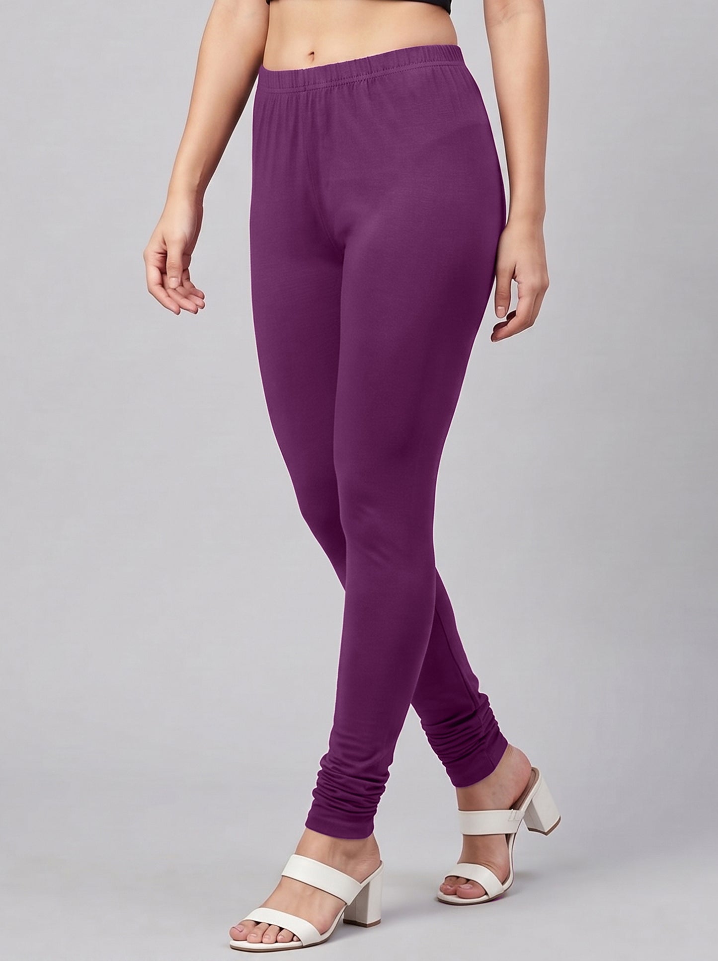 QT -  Churidar Leggings - Plum
