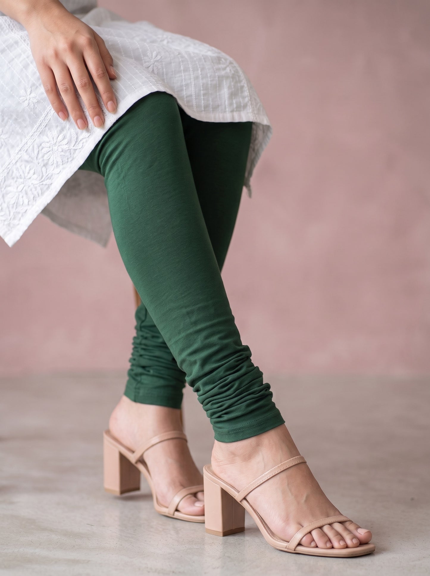 QT -  Churidar Leggings - Forest Green