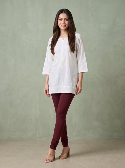 QT -  Churidar Leggings - Dark Maroon