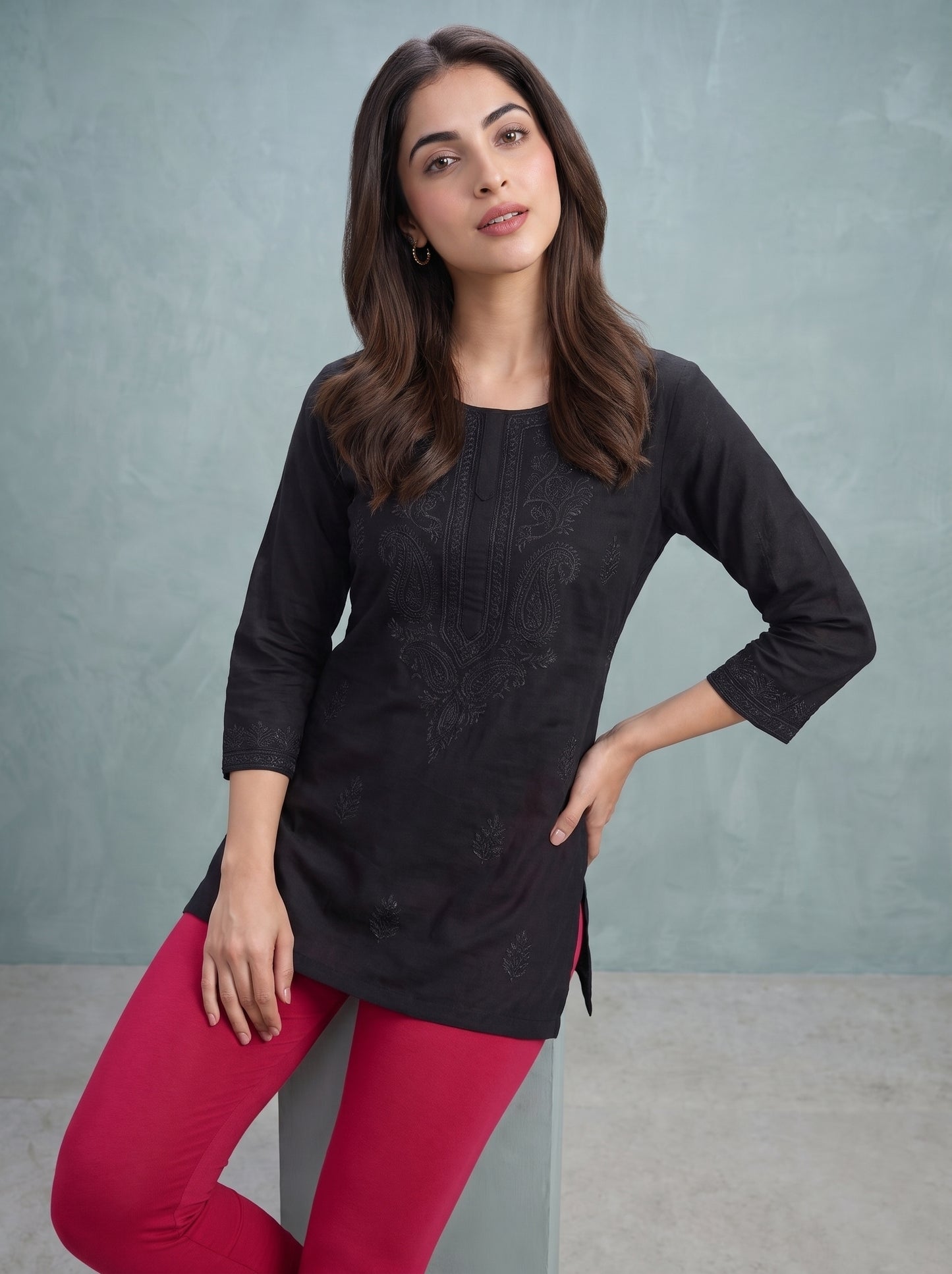QT -  Churidar Leggings - Red