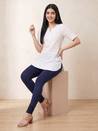 QT -  Churidar Leggings -Navy
