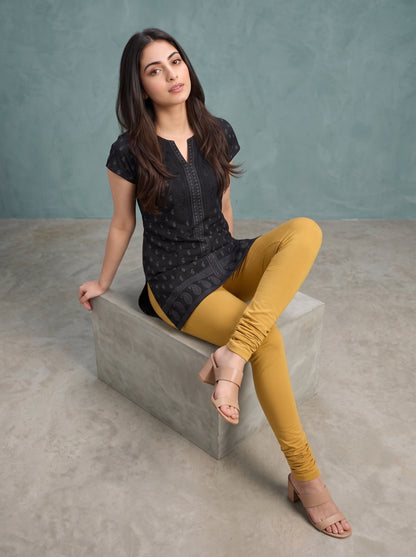QT -  Churidar Leggings -Mustard