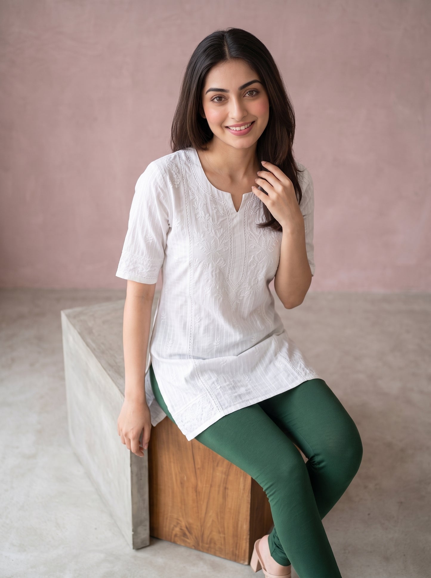 QT -  Churidar Leggings - Forest Green