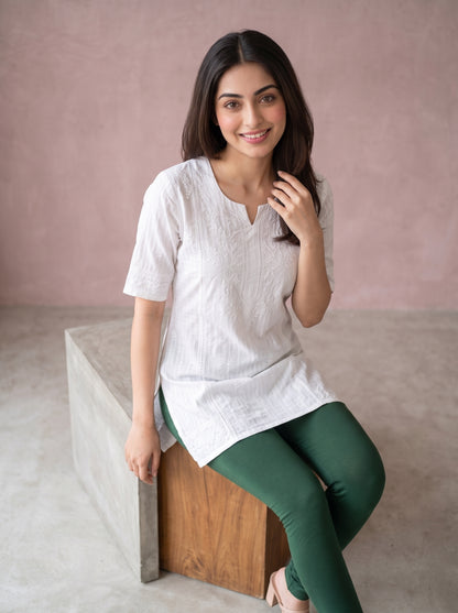 QT -  Churidar Leggings - Forest Green