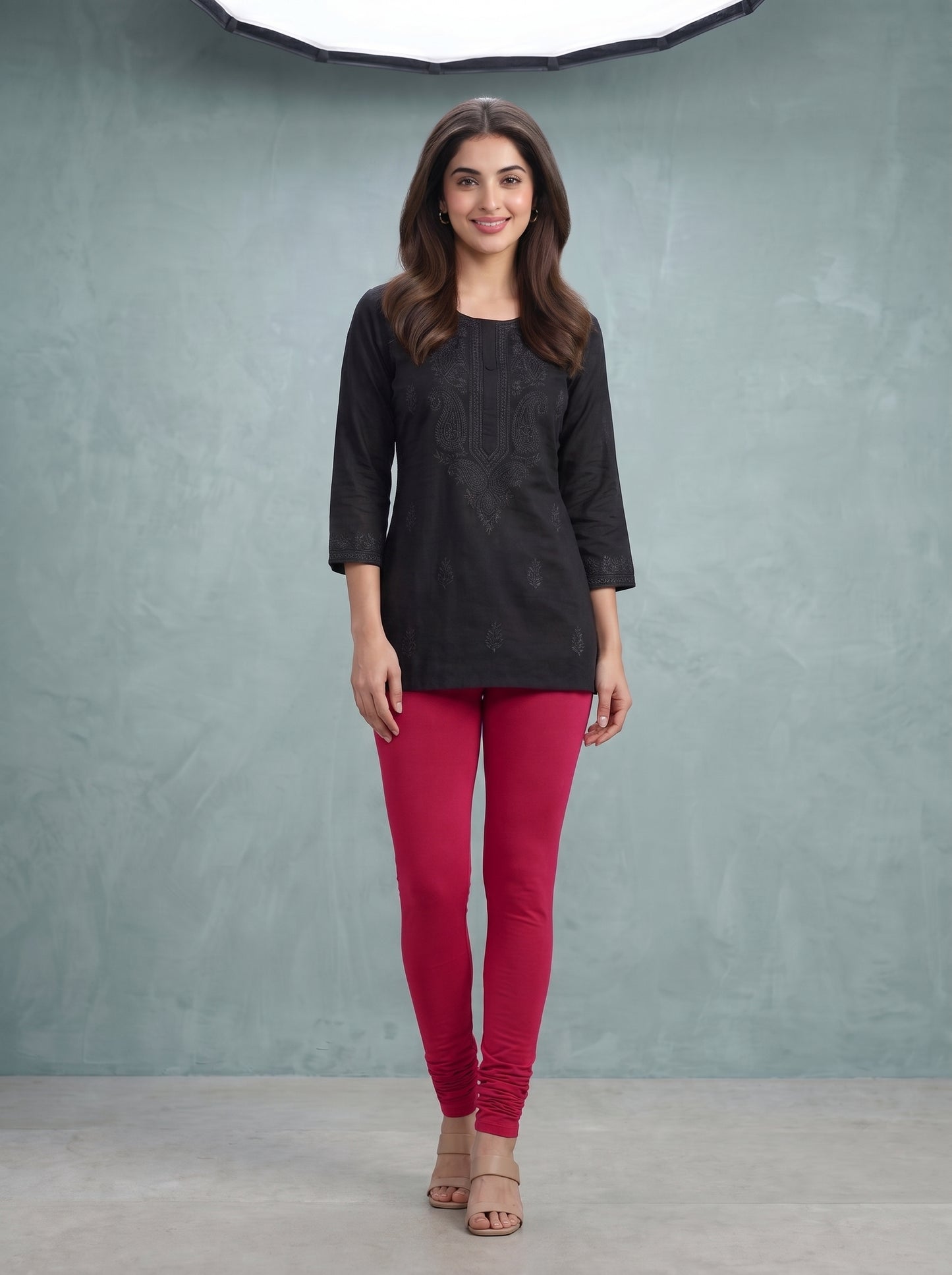 QT -  Churidar Leggings - Red