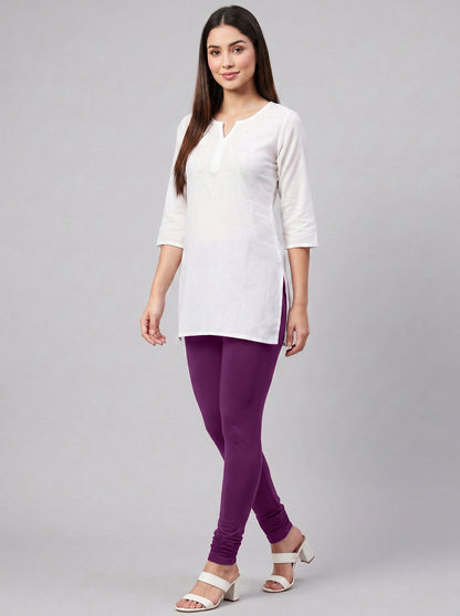 QT -  Churidar Leggings - Plum