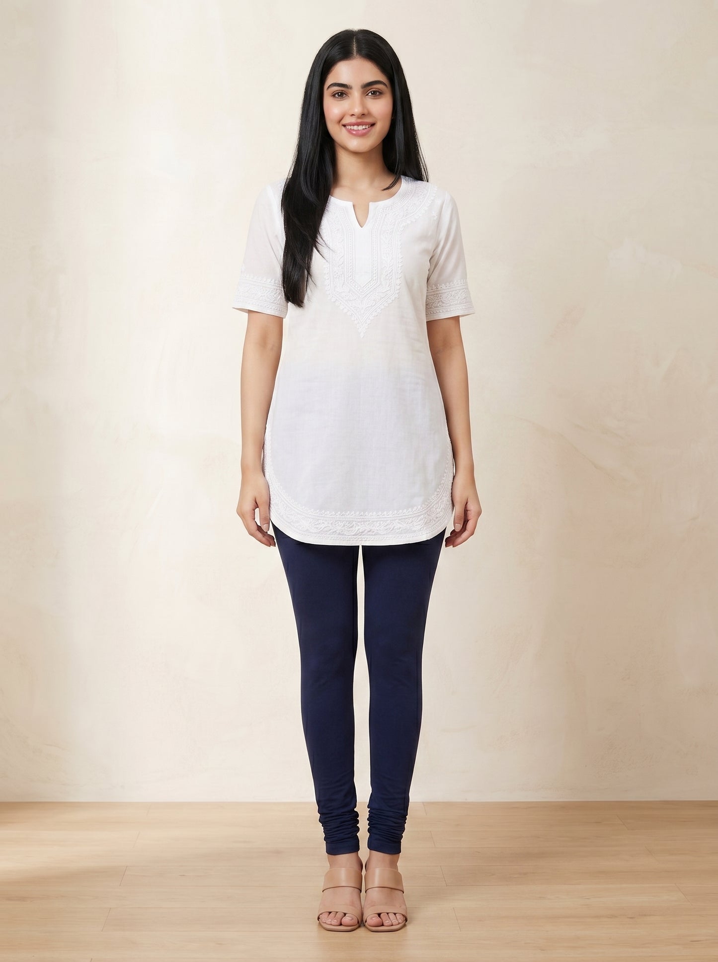 QT -  Churidar Leggings -Navy