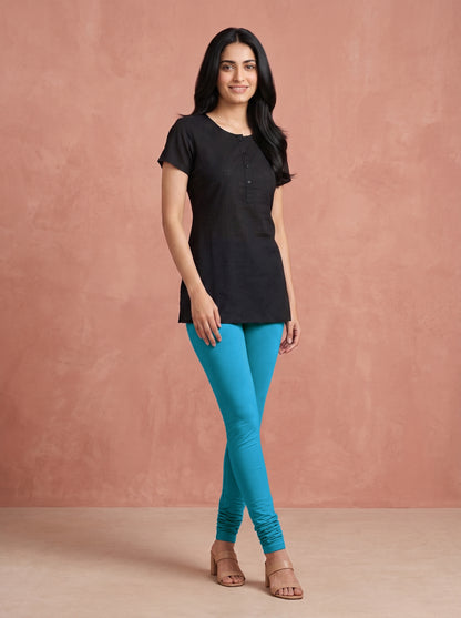 QT -  Churidar Leggings - Teal blue
