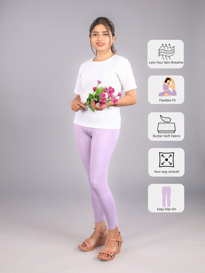 EMI - Ankle Length Livaeco™ Viscose Leggings - Lavender