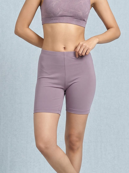 EMI -  High-Rise Livaeco™ Viscose Comfort Shorts – Lavender