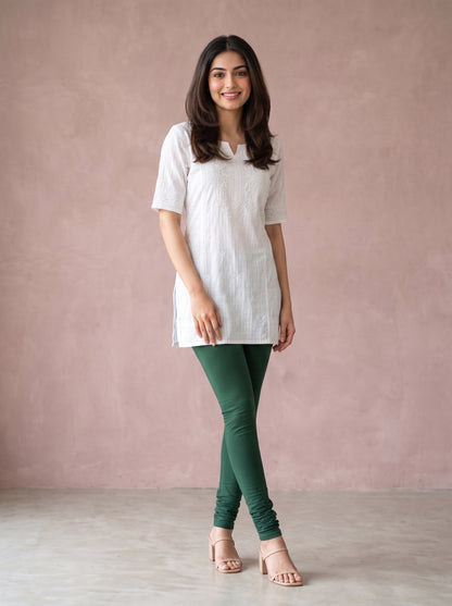 QT -  Churidar Leggings - Forest Green