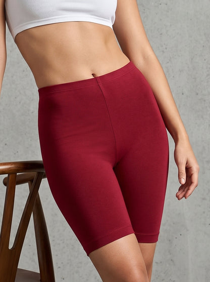 EMI -  High-Rise Livaeco™ Viscose Comfort Shorts – Scarlet